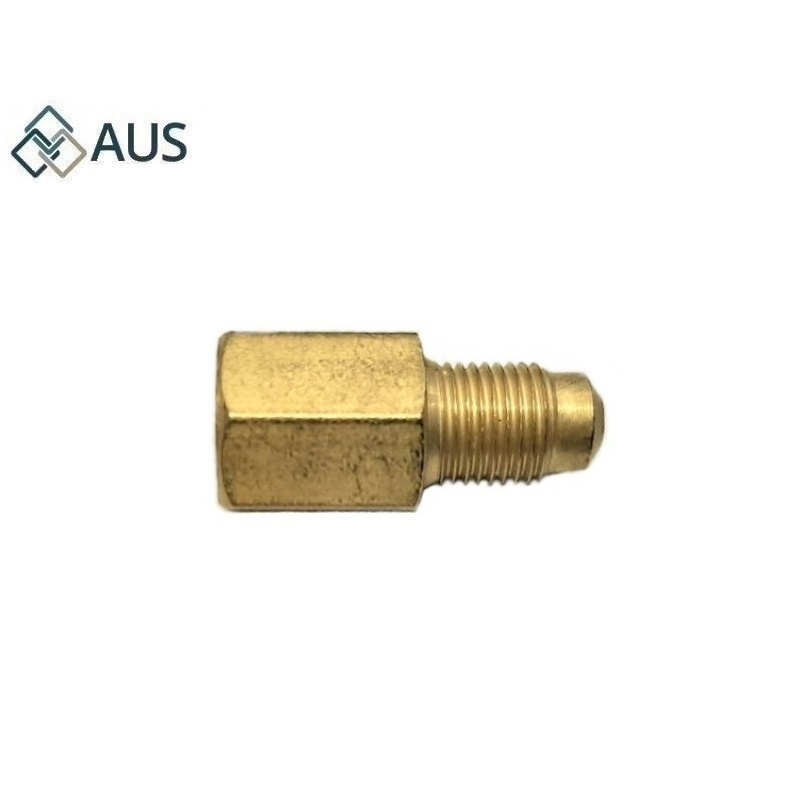 Переходник М12х1 нар./М10х1 внутр. L=30,8мм S=13 латунь, R-229L