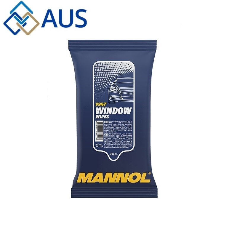 Салфетки Для Очисти Стекол И Зеркал (MANNOL) 30шт, 9947