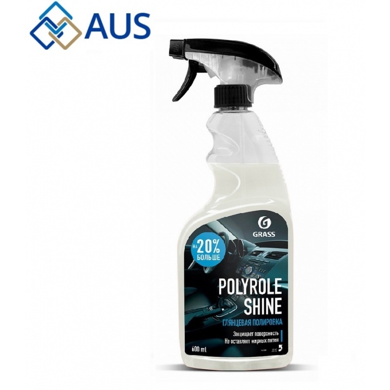Полироль Для Кожи, Резины И Пластика Глянцевый Блеск (Polyrole Shine Grass) 0,6л, 110388