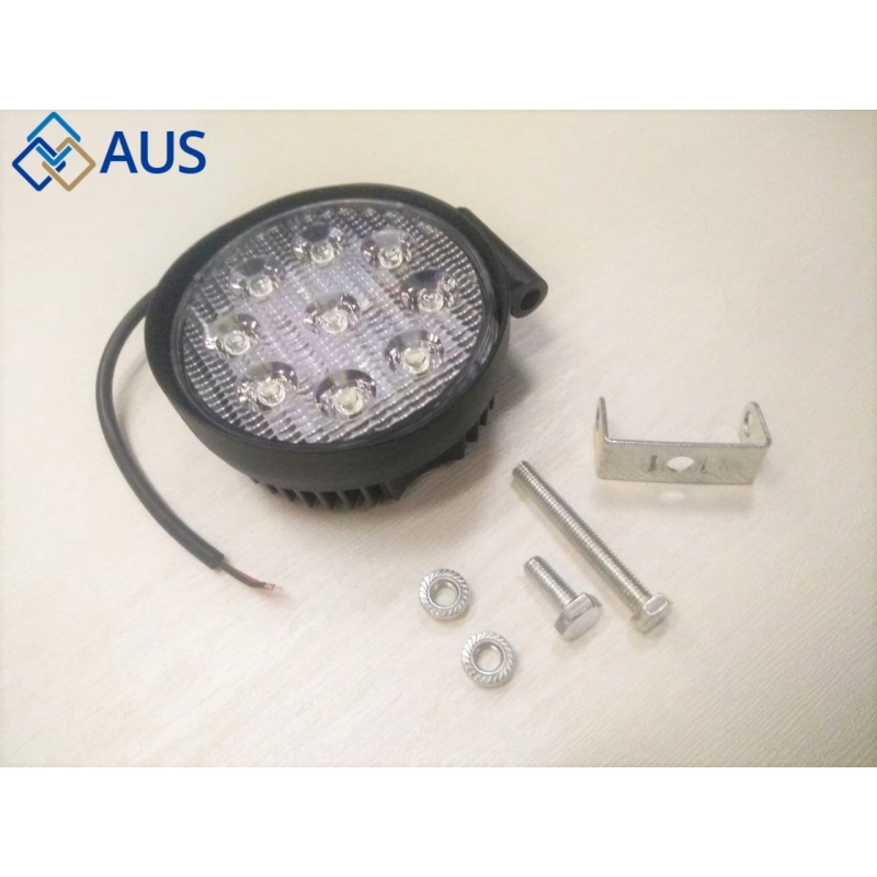 Фара дополнительная (Светодиодная LED), 9 диодов 27W (115х55х142), AE27R-9LED-55PC