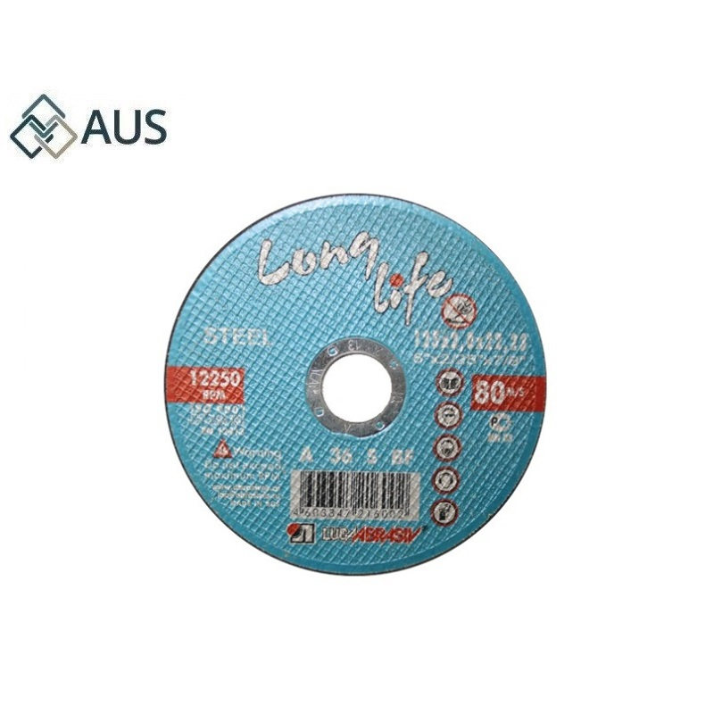 Круг Отрезной Для Металла 125x1.2x22.2мм (Long Life LUGAABRASIV), 4603347215784