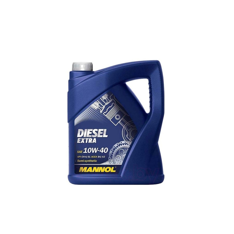 Масло Моторное Полусинтетическое (MANNOL Diesel Extra SAE 10W-40 API CH-4/SL) 5л, 7504