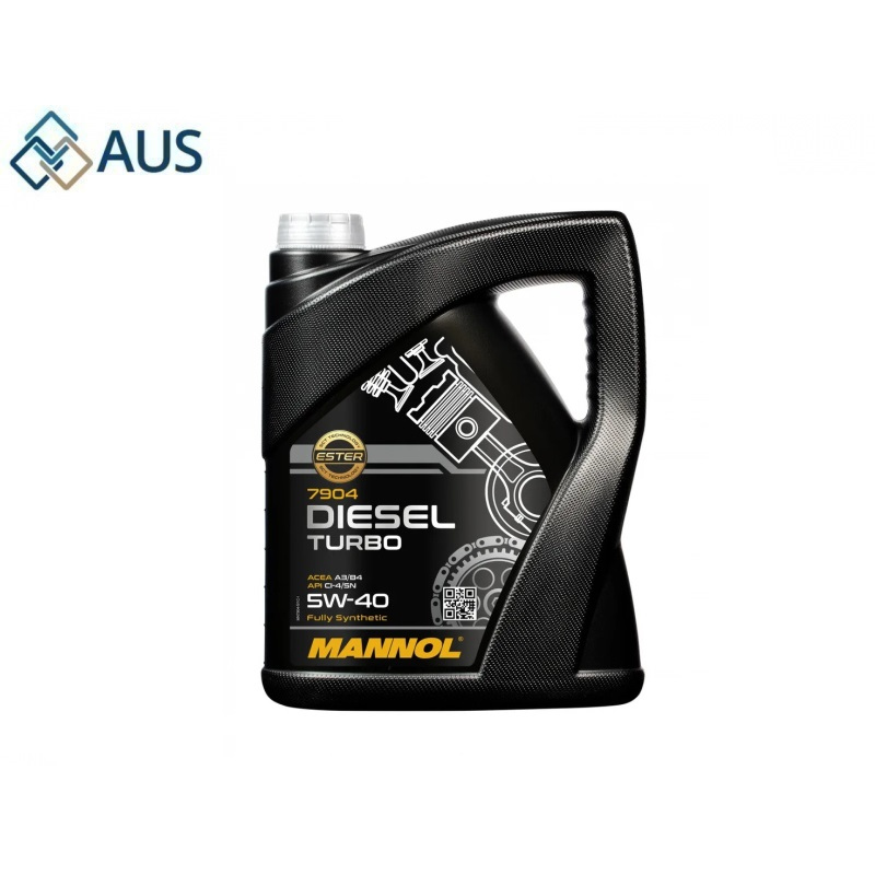Масло Моторное Синтетическое (MANNOL Diesel Turbo SAE 5W-40 API CI-4/SN ESTER), 5л