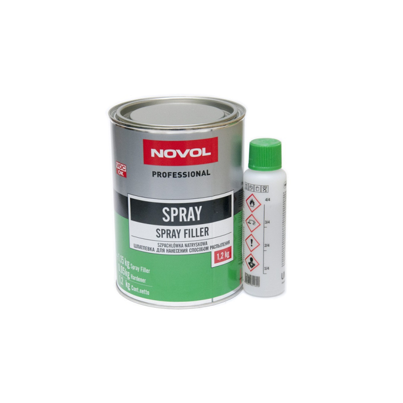 Шпатлевка Для Нанесения Способом Распыления (Spray Filler NOVOL) 1,2кг