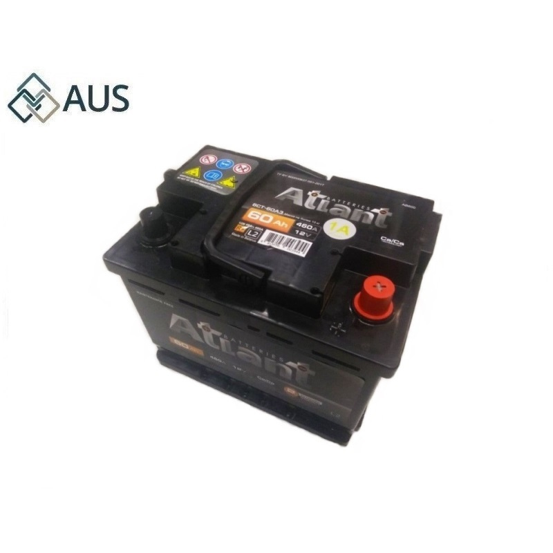 Аккумулятор 60 А/Ч (ATLANT), 6CT-60A3