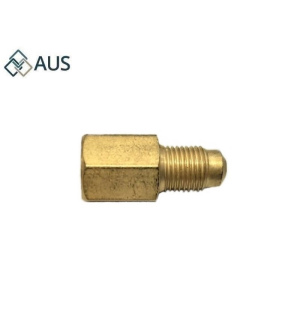 Переходник М10х1 нар./М12х1 внутр. L=30,8мм S=14 латунь, R-1012L