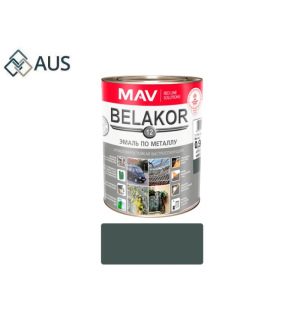 Эмаль По Металлу Атмосферостойкая Быстросохнущая мокрый асфальт (MAV BELAKOR-12), 0,9кг
