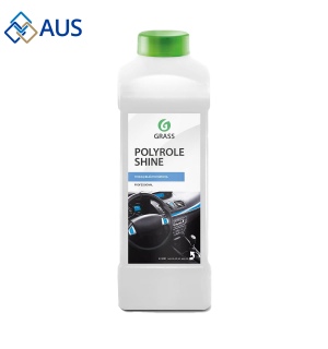 Полироль для кожи, резины и пластика глянцевый блеск (Polyrole Shine Grass) 1л, 341001