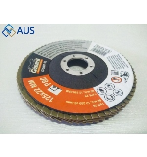 Круг лепестковый конический 125x22мм Р80, GP5007-80 фото запчасти