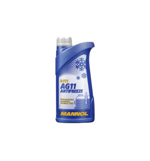 Антифриз Концентрат Синий 1л (MANNOL Antifreeze Longterm AG11), MN4111-1